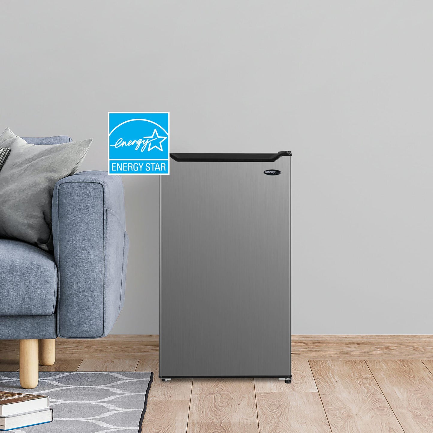 Danby DCR033B2SLM Danby Diplomat Stainless Steel Look 3.3 Cu Ft Compact Refrigerator