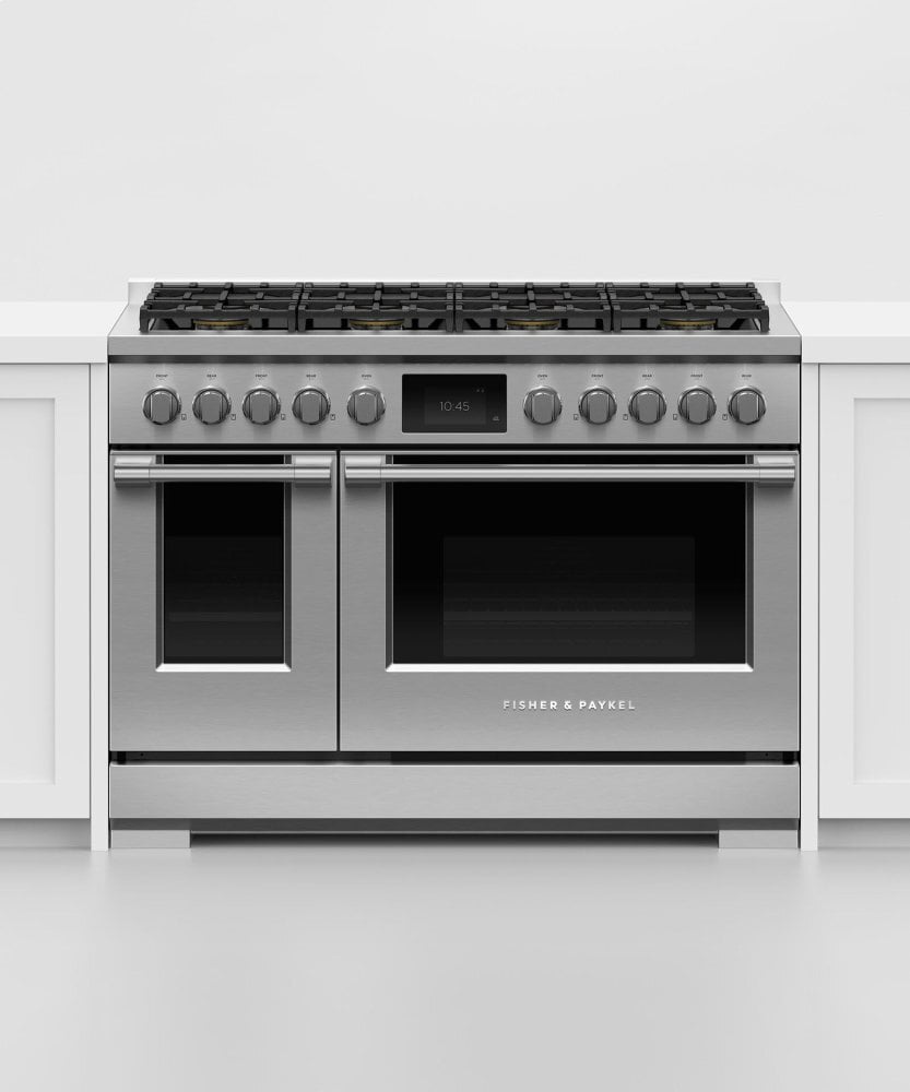 Fisher & Paykel RDV3488N Dual Fuel Range, 48", 8 Burners, Self-Cleaning