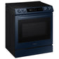 Samsung NE63A8711QN 6.3 Cu. Ft. Smart Bespoke Slide-In Electric Range With Smart Dial & Air Fry In Navy Steel