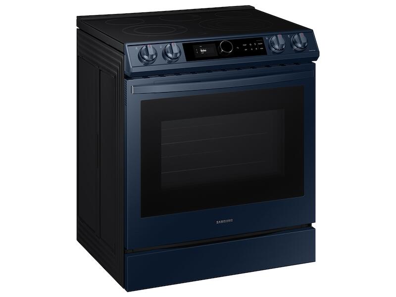 Samsung NE63A8711QN 6.3 Cu. Ft. Smart Bespoke Slide-In Electric Range With Smart Dial & Air Fry In Navy Steel