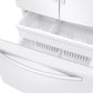 Samsung RF27T5201WW 27 Cu. Ft. Large Capacity 3-Door French Door Refrigerator With External Water & Ice Dispenser In White