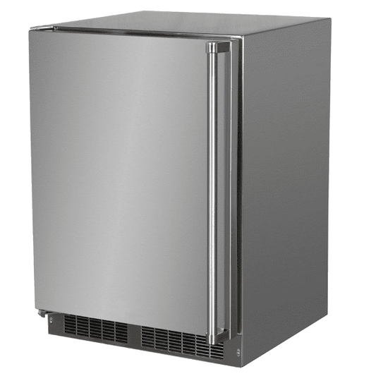 Marvel MORE224SS51A 24-In Outdoor Built-In Refrigerator With Door Storage And Maxstore Bin With Door Style - Stainless Steel, Door Swing - Left