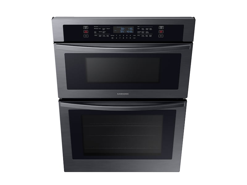 Samsung 30 Microwave Combination Wall Oven in Black Stainless Steel