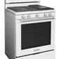 Kitchenaid KFGG500EWH 30-Inch 5-Burner Gas Convection Range - White