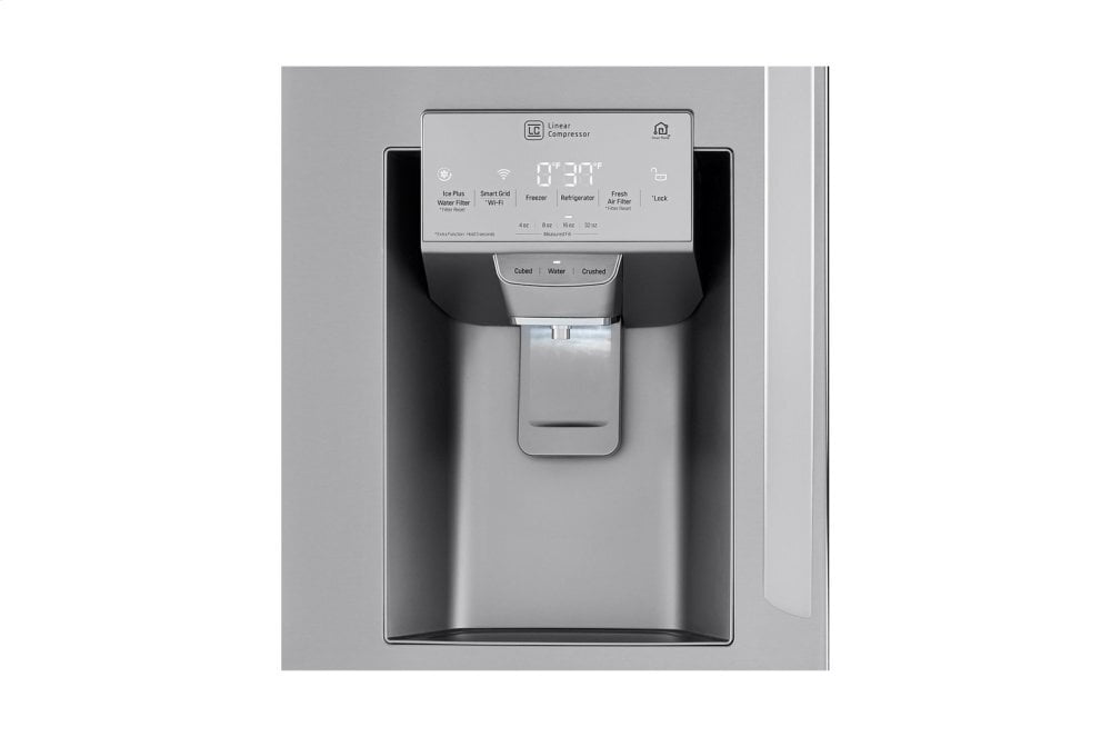 Lg LRMDC2306S 23 Cu. Ft. Smart Wi-Fi Enabled Counter-Depth Refrigerator With Craft Ice™ Maker
