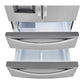 Lg LMXC22626S 22 Cu Ft. Smart Counter Depth Double Freezer Refrigerator