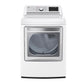 Lg DLGX7901WE 7.3 Cu. Ft. Ultra Large Capacity Smart Wi-Fi Enabled Rear Control Gas Dryer With Turbosteam™