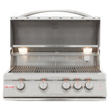 Blaze Grills BLZ4LTE2LP Blaze 32 Inch 4-Burner Lte Gas Grill With Rear Burner And Built-In Lighting System, With Fuel Type - Propane