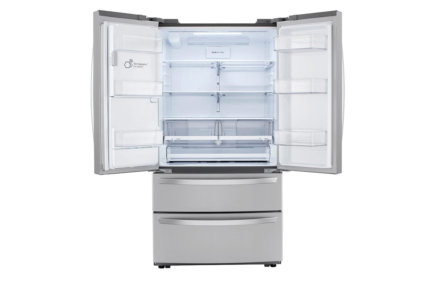Lg LMXC22626S 22 Cu Ft. Smart Counter Depth Double Freezer Refrigerator