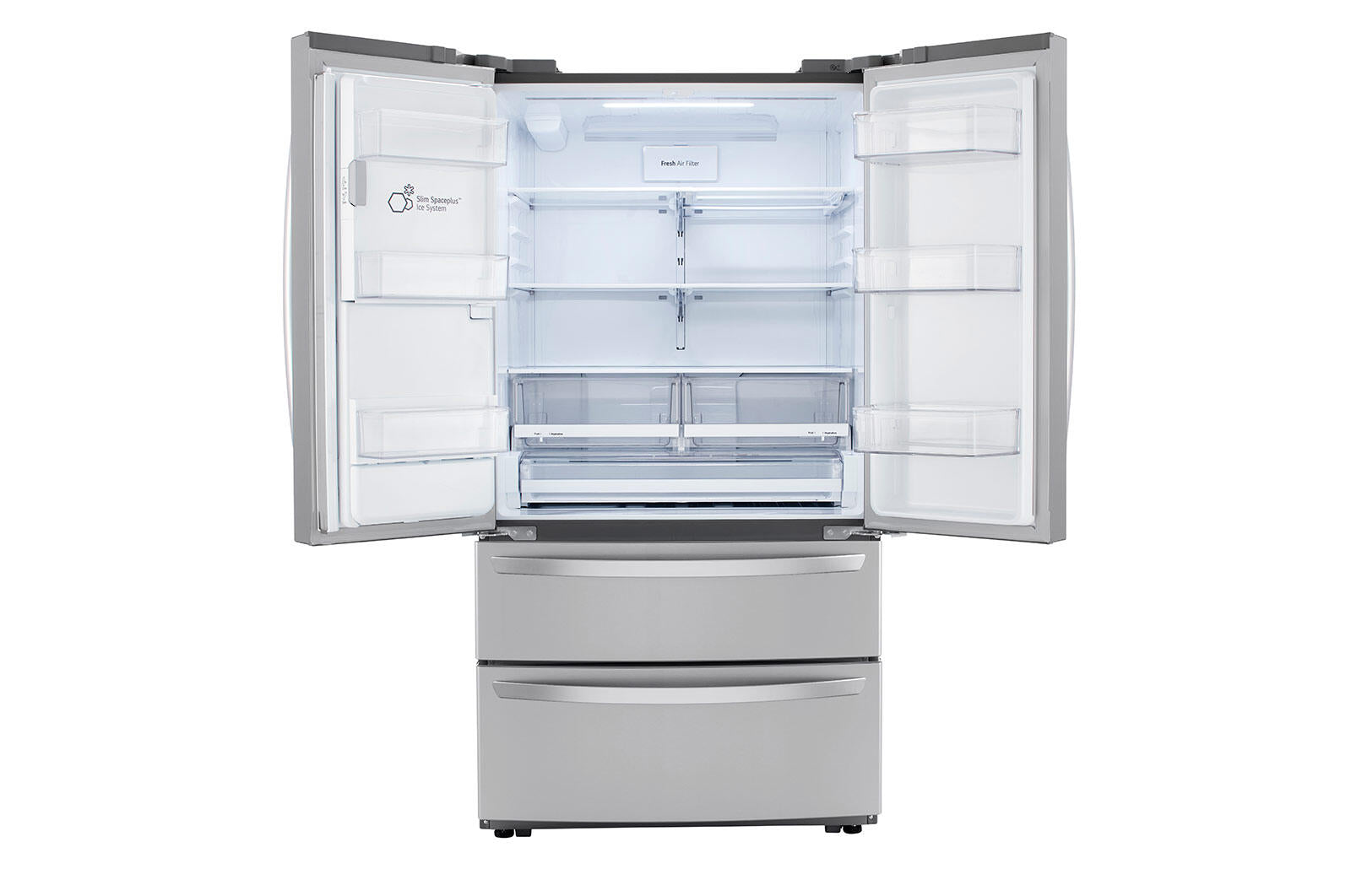 Lg LMXC22626S 22 Cu Ft. Smart Counter Depth Double Freezer Refrigerator