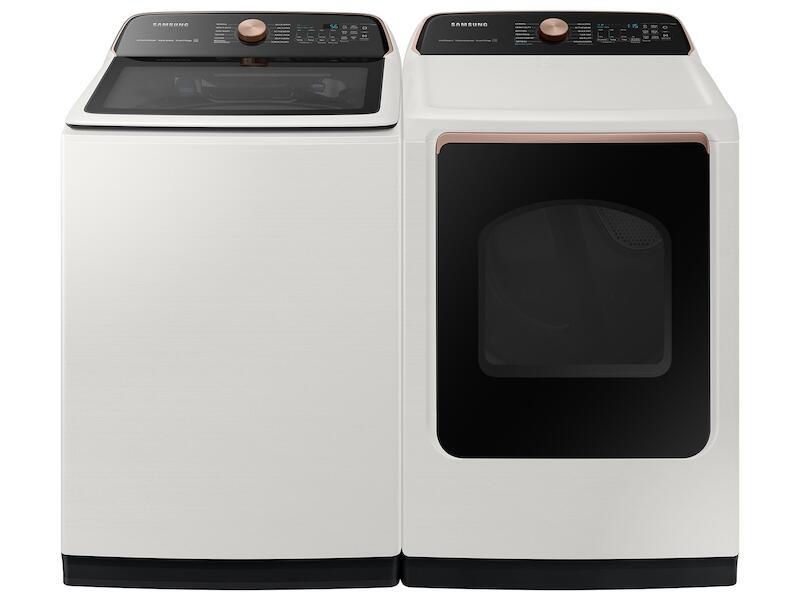 Samsung DVG55A7300E 7.4 Cu. Ft. Smart Gas Dryer With Steam Sanitize+ In Ivory