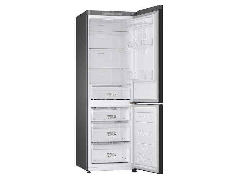 Samsung RB12A300631 12.0 Cu. Ft. Bespoke Bottom Freezer Refrigerator With Customizable Colors And Flexible Design In Grey Glass