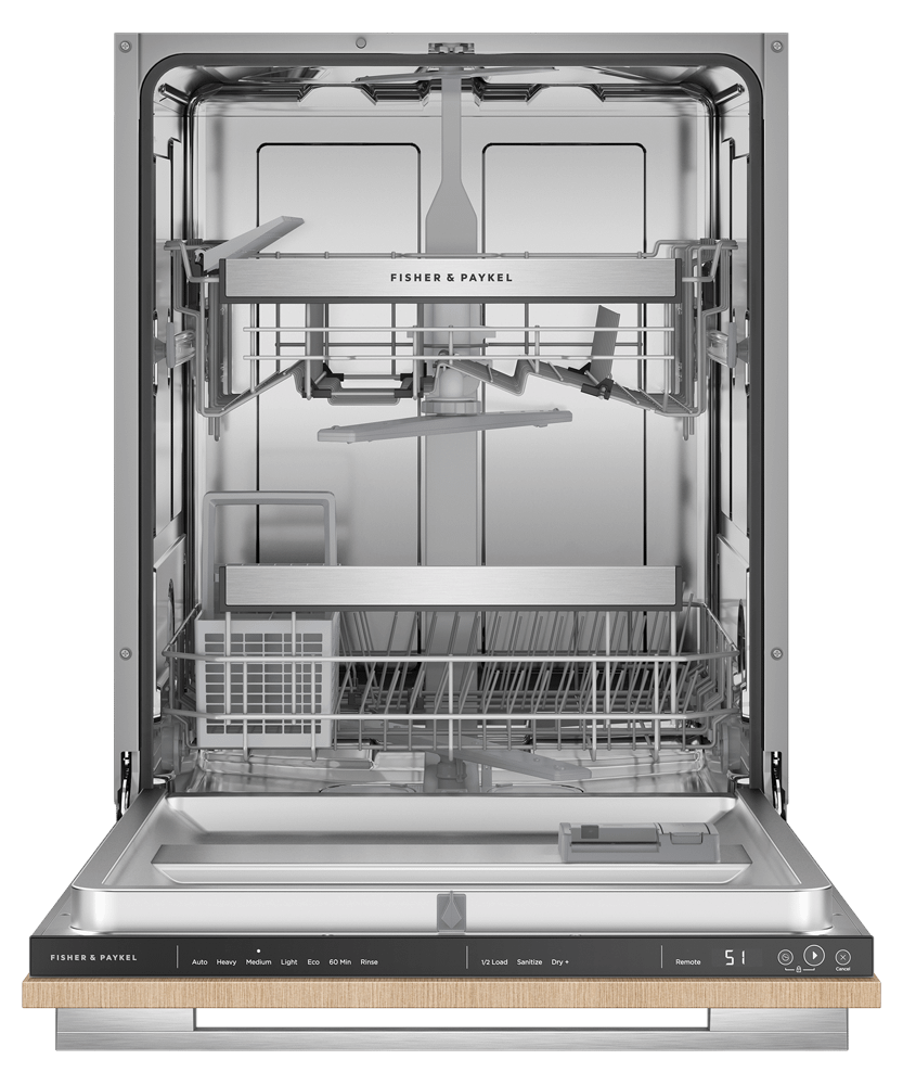 Fisher & Paykel DW24UT2I2 Integrated Dishwasher, Tall, Sanitize
