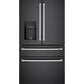Cafe CXE22DP3PD1 Café™ Energy Star® 22.3 Cu. Ft. Smart Counter-Depth 4-Door French-Door Refrigerator
