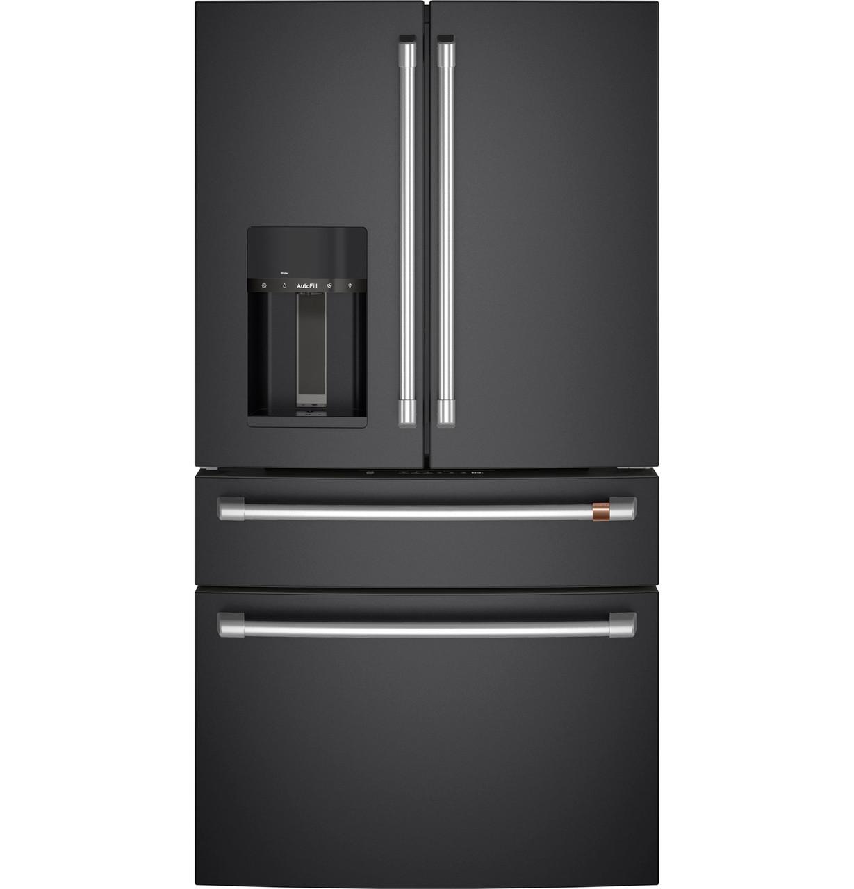 Cafe CXE22DP3PD1 Café&#8482; Energy Star® 22.3 Cu. Ft. Smart Counter-Depth 4-Door French-Door Refrigerator