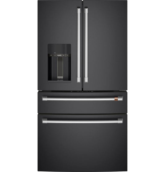 Cafe CXE22DP3PD1 Café™ Energy Star® 22.3 Cu. Ft. Smart Counter-Depth 4-Door French-Door Refrigerator