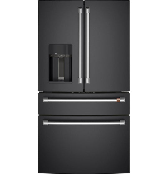 Cafe CXE22DP3PD1 Café™ Energy Star® 22.3 Cu. Ft. Smart Counter-Depth 4-Door French-Door Refrigerator