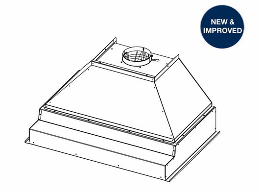 Bluestar PM034ML 34" Professional Metal Liner With 600 Cfm Internal Blower
