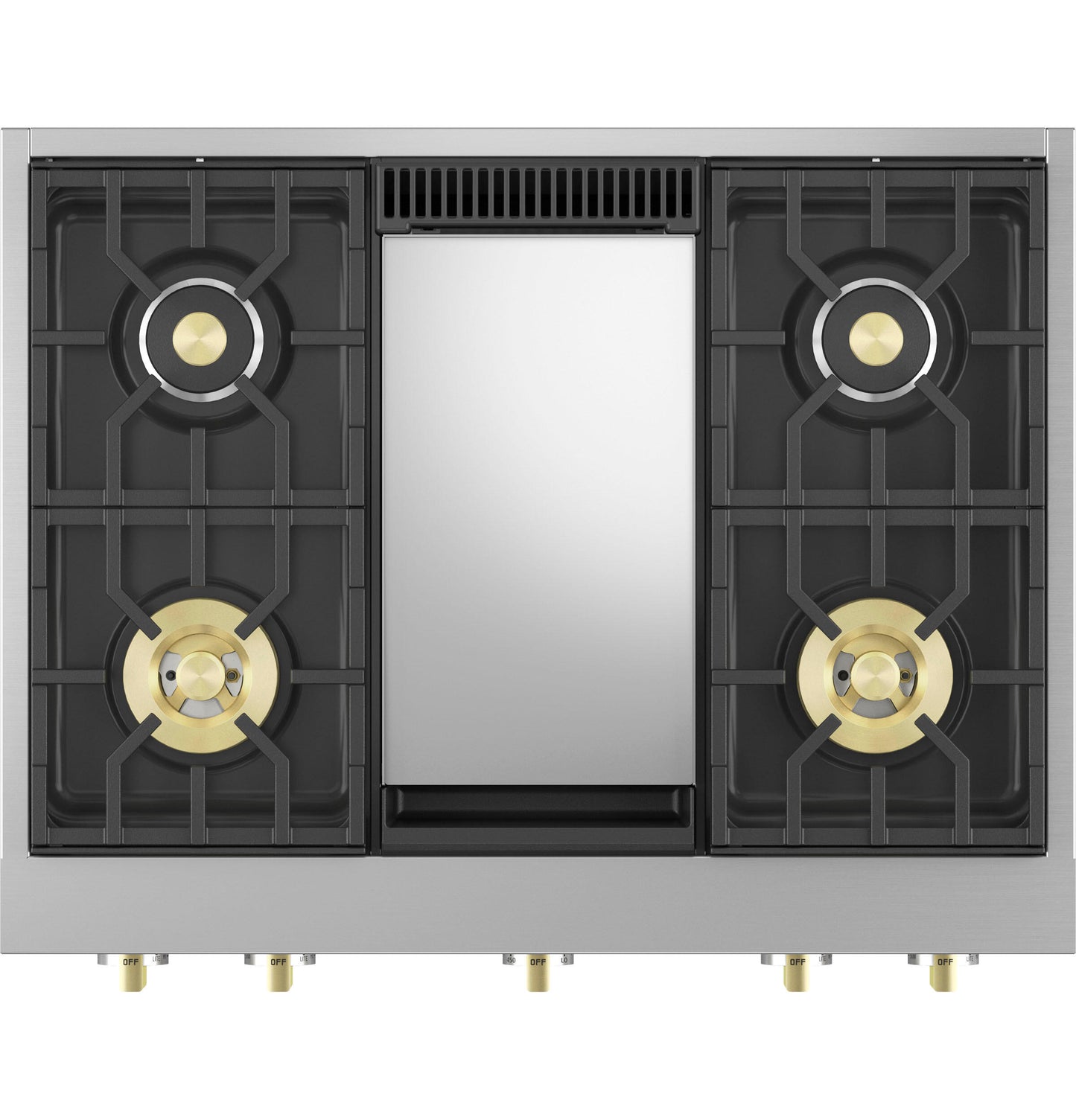 Monogram ZGU364NDTSS Monogram 36" Professional Gas Rangetop With 4 Burners And Griddle (Natural Gas)