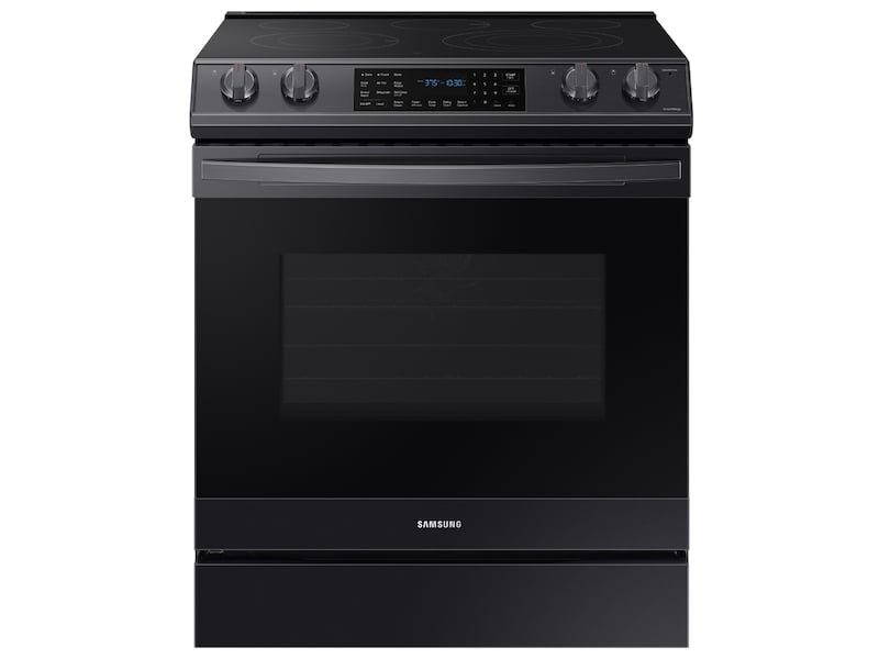 Samsung NE63T8511SG 6.3 Cu. Ft. Front Control Slide-In Electric Range With Air Fry & Wi-Fi In Black Stainless Steel