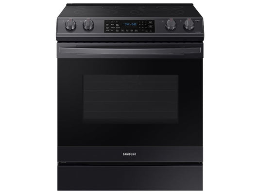 Samsung NE63T8511SG 6.3 Cu. Ft. Front Control Slide-In Electric Range With Air Fry & Wi-Fi In Black Stainless Steel