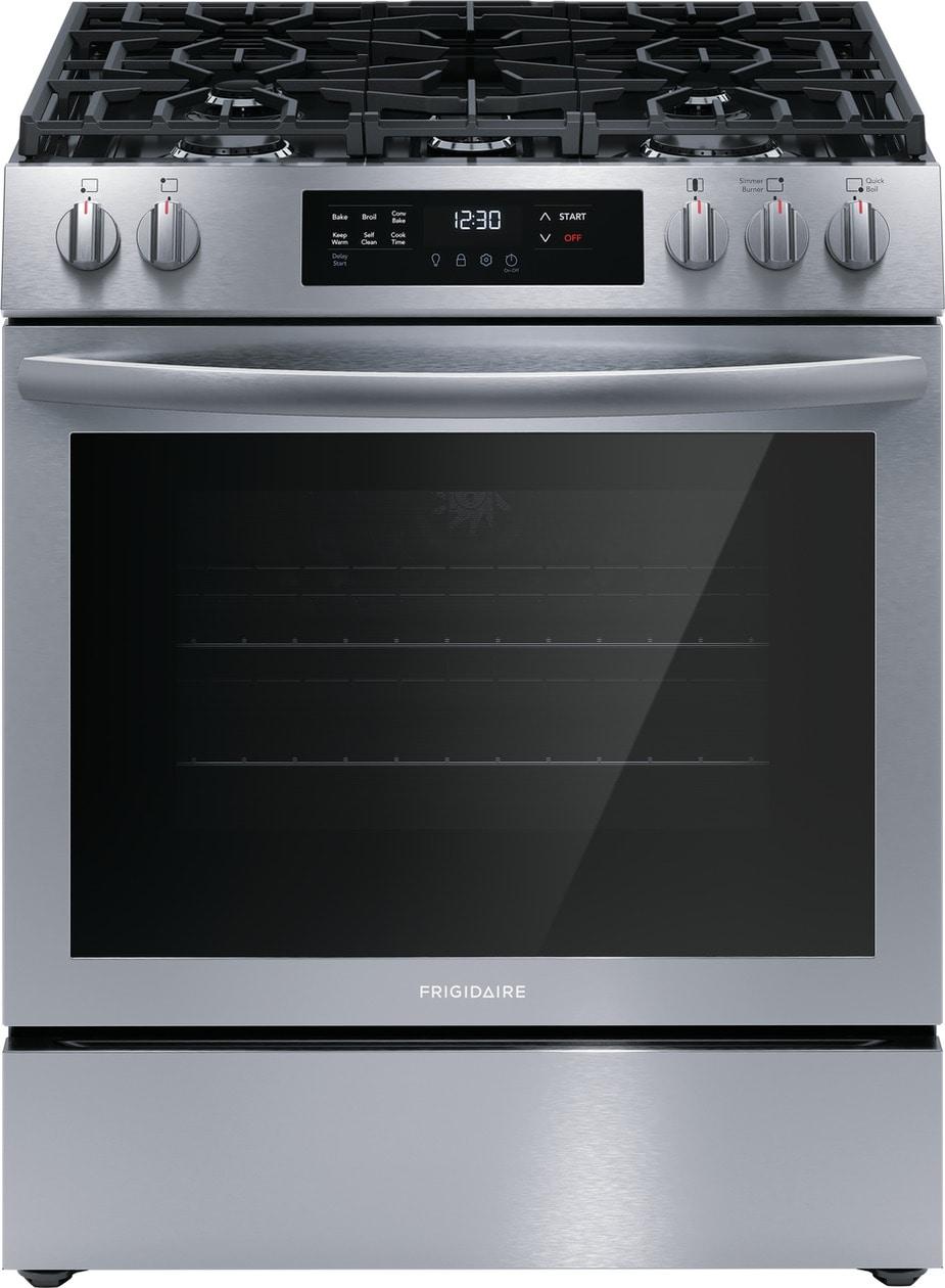 Frigidaire FCFG3083AS Frigidaire 30" Front Control Gas Range With Convection Bake