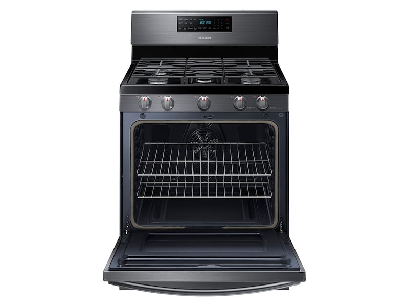 Samsung NX58T7511SG 5.8 Cu. Ft. Freestanding Gas Range With Air Fry And Convection In Black Stainless Steel