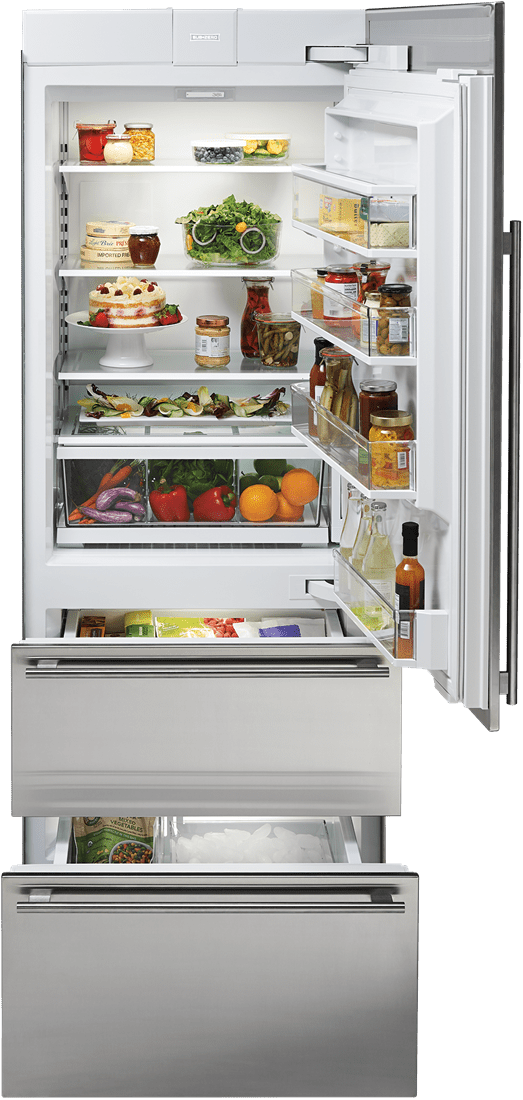 Sub-Zero IT30CILH 30" Designer Over-And-Under Refrigerator/Freezer - Panel Ready