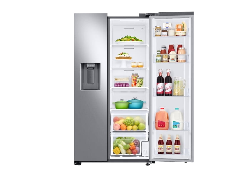 Samsung RS22T5201SR 22 Cu. Ft. Counter Depth Side-By-Side Refrigerator In Stainless Steel