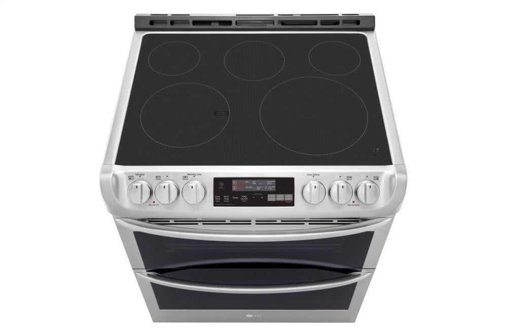 Lg LTE4815ST 7.3 Cu. Ft. Smart Wi-Fi Enabled Electric Double Oven Slide-In Range With Probake Convection® And Easyclean®