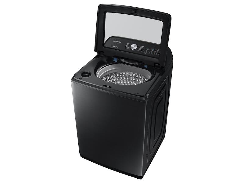 Samsung WA50R5200AV 5.0 Cu. Ft. Capacity Top Load Washer With Active Waterjet In Brushed Black