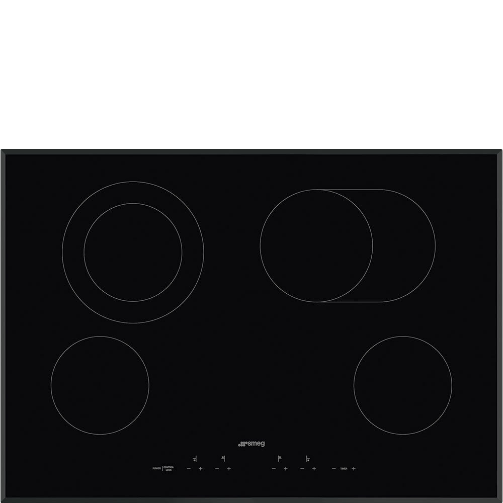 Smeg SEU304EMTB 70Cm (30") Ceramic Cooktop Black Glass, Beveled