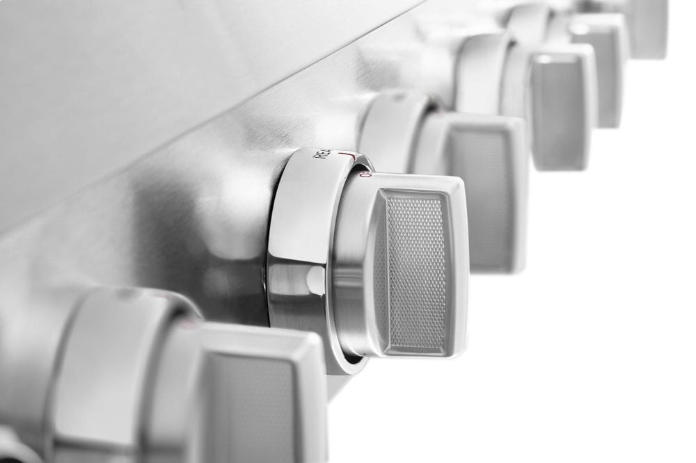 Kitchenaid KCGC558JSS Kitchenaid® 48'' 6-Burner Commercial-Style Gas Rangetop With Griddle - Stainless Steel