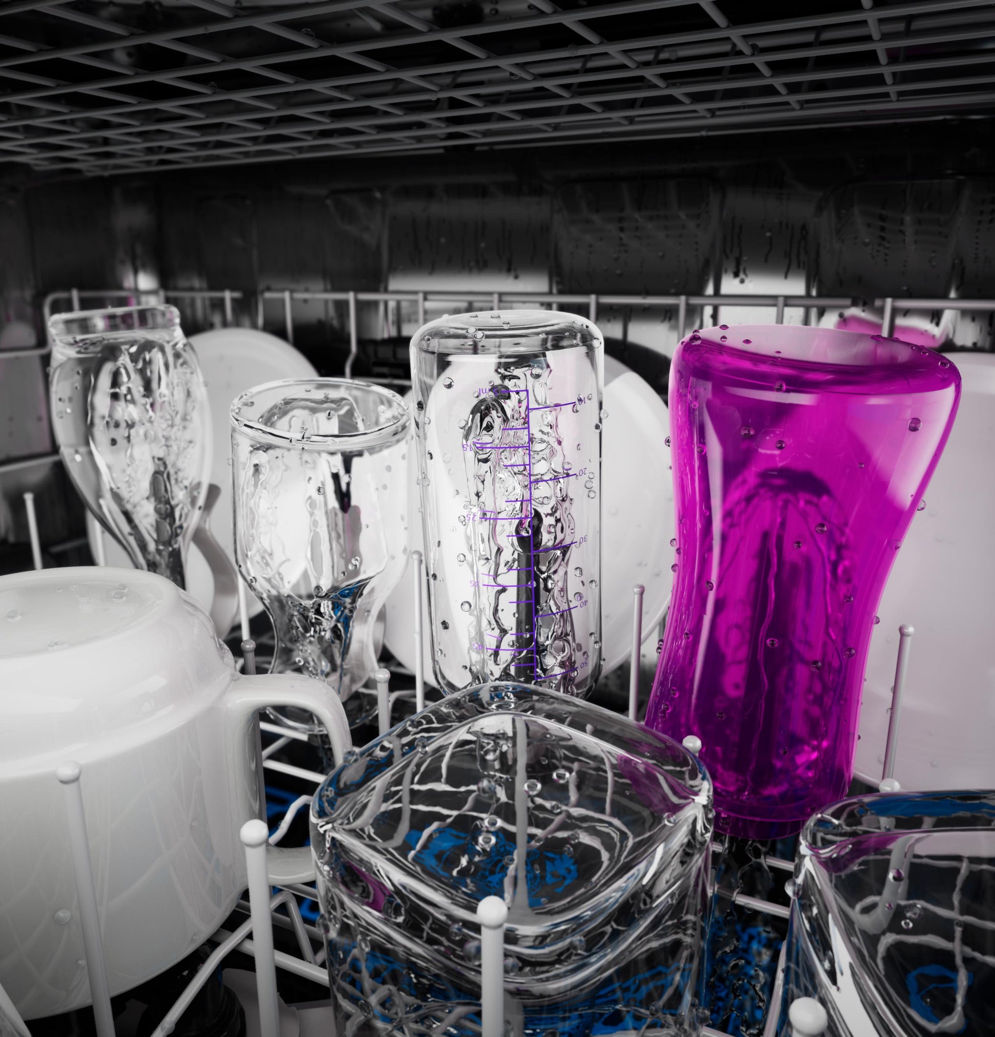 Ge Appliances PDP715SYVFS Ge Profile&#8482; Fingerprint Resistant Top Control With Stainless Steel Interior Dishwasher With Microban&#8482; Antimicrobial Protection With Sanitize Cycle