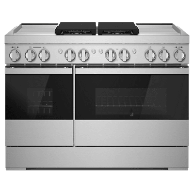 Jennair JDRP848HM Noir 48" Dual-Fuel Professional Range With Dual Chrome-Infused Griddles
