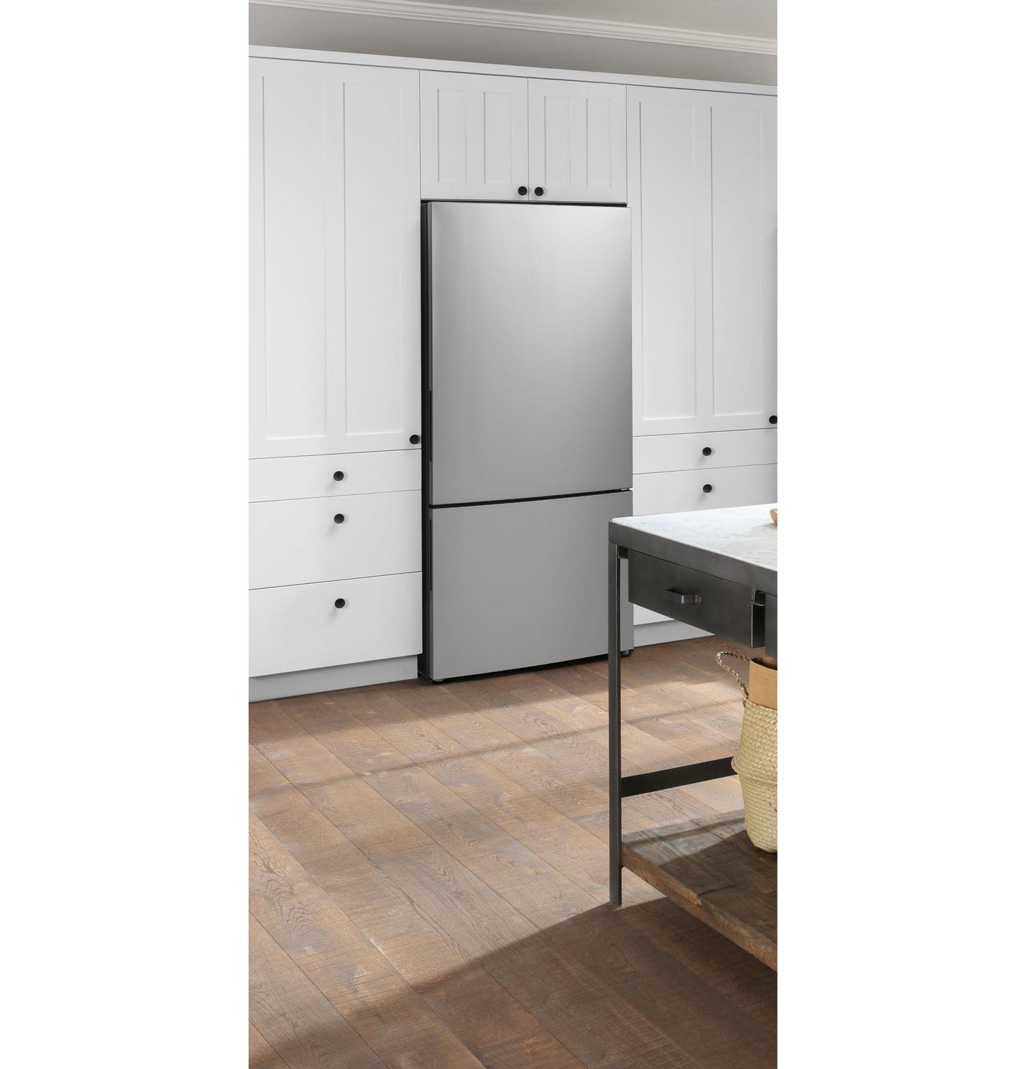 Ge Appliances GBE17HYRFS Ge® Energy Star® 17.7 Cu. Ft. Counter-Depth Bottom-Freezer Refrigerator
