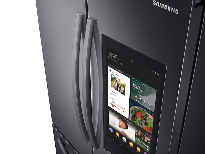 Samsung RF28T5F01SG 28 Cu. Ft. 3-Door French Door Refrigerator With Family Hub™ In Black Stainless Steel