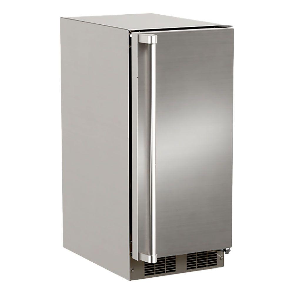 Marvel MOCL215SS01B 15-In Outdoor Built-In Clear Ice Machine For Gravity Drain Applications With Door Style - Stainless Steel