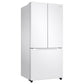 Samsung RF18A5101WW 18 Cu. Ft. Smart Counter Depth 3-Door French Door Refrigerator In White