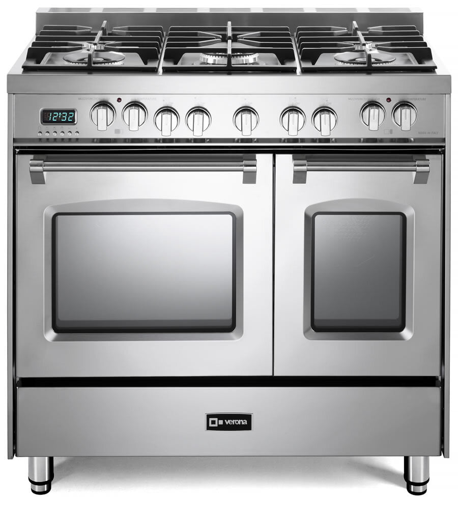 Verona VPFSGE365DSS Stainless Steel 36" Prestige Dual Fuel Double Oven Range