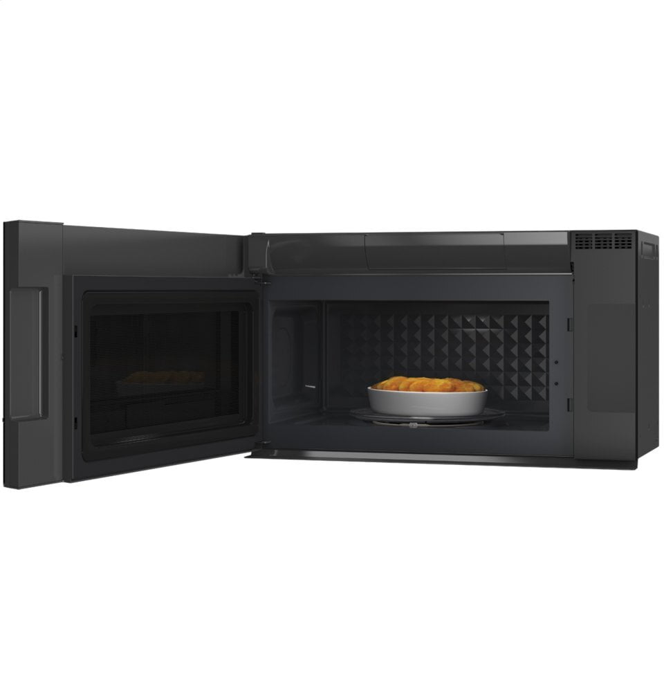 Cafe CVM721M2NS5 Café 2.1 Cu. Ft. Smart Over-The-Range Microwave Oven In Platinum Glass