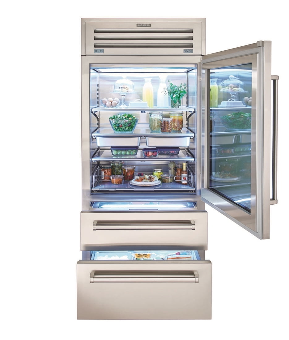 Sub-Zero PRO3650ALH 36" Pro Refrigerator/Freezer With Glass Door