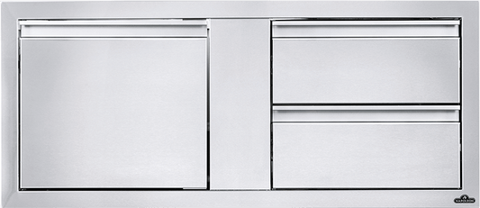 Napoleon Bbq BI42161D2DR 42" X 16" Single Door & Double Drawer Combo , Stainless Steel