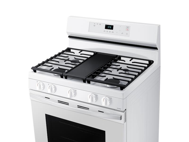 Samsung NX60A6111SW 6.0 Cu. Ft. Smart Freestanding Gas Range With No-Preheat Air Fry & Convection In White