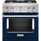 Kitchenaid KFGC500JIB Kitchenaid® 30'' Smart Commercial-Style Gas Range With 4 Burners - Ink Blue