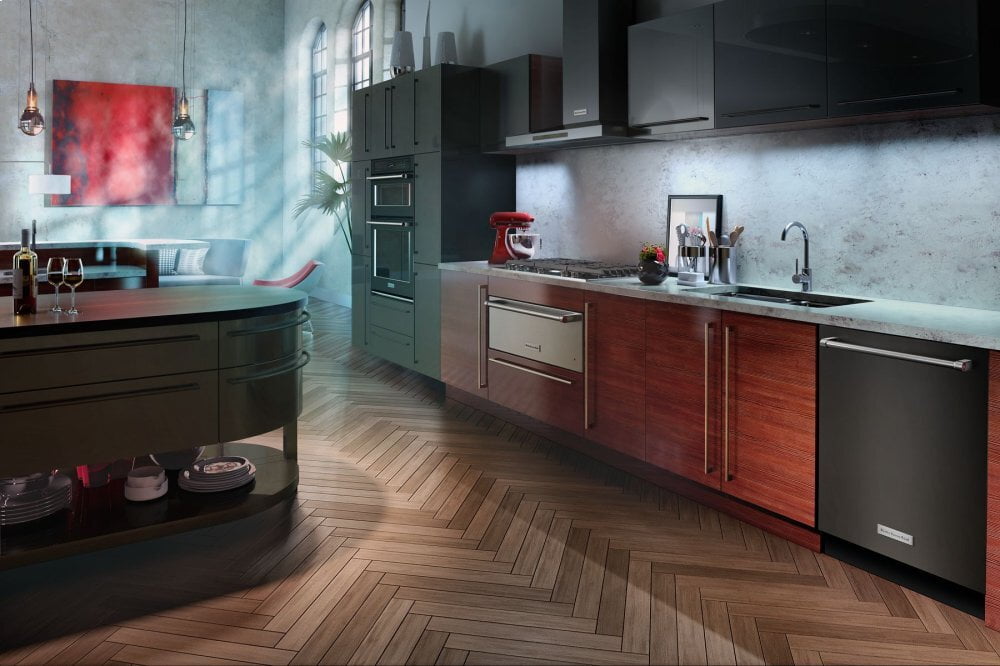 Kitchenaid KOCE500EBS 30" Combination Wall Oven With Even-Heat™ True Convection (Lower Oven) - Black Stainless Steel With Printshield™ Finish