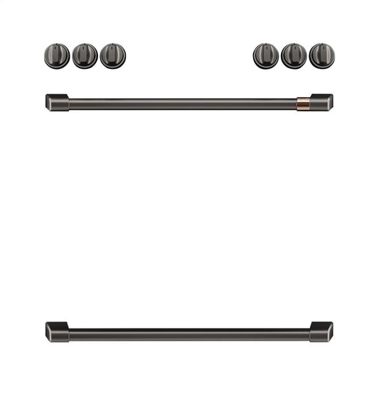 Cafe CXFCHHKPMBT Café Front Control Induction Knobs And Handles - Brushed Black