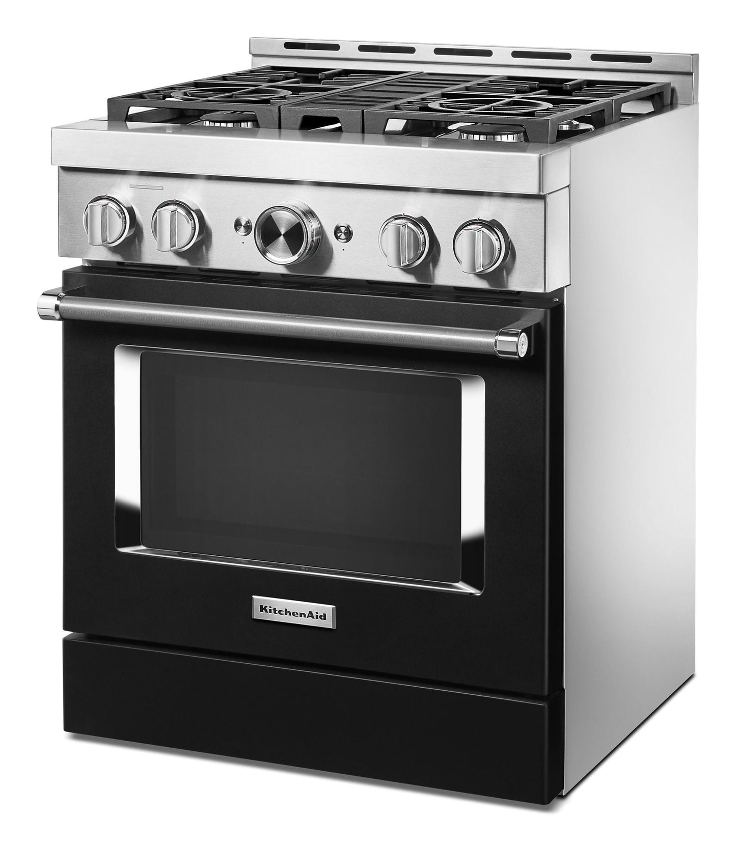 Kitchenaid KFGC500JBK Kitchenaid® 30'' Smart Commercial-Style Gas Range With 4 Burners - Imperial Black