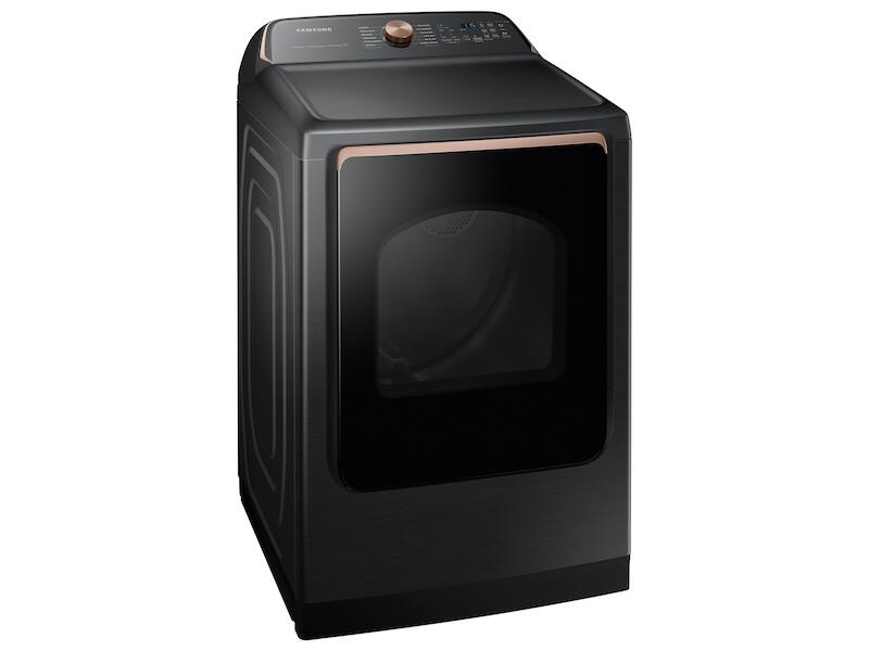 Samsung DVG55A7700V 7.4 Cu. Ft. Smart Gas Dryer With Steam Sanitize+ In Brushed Black