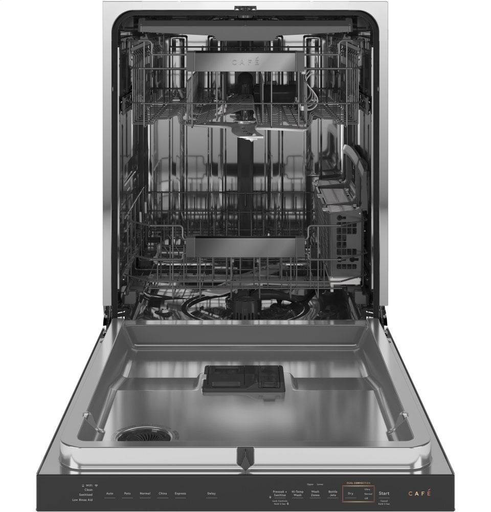 Cafe CDT875M5NS5 Café Smart Stainless Steel Interior Dishwasher With Sanitize And Ultra Wash & Dual Convection Ultra Dry In Gray